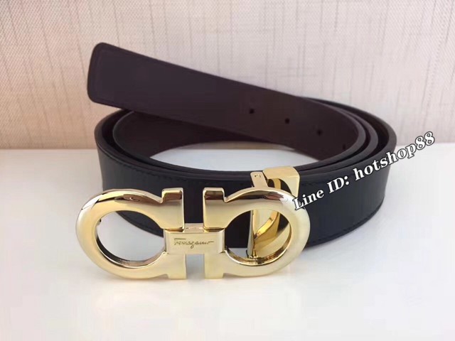 菲拉格慕專櫃款男士皮帶 Ferragamo雙面牛皮爆款腰帶  jjp2218